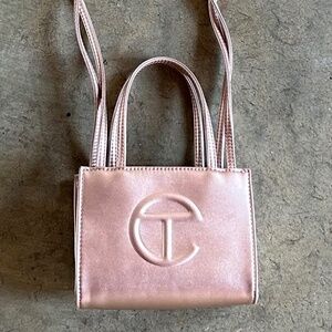 Telfar mini shopper bag, copper. Comes with dustbag.